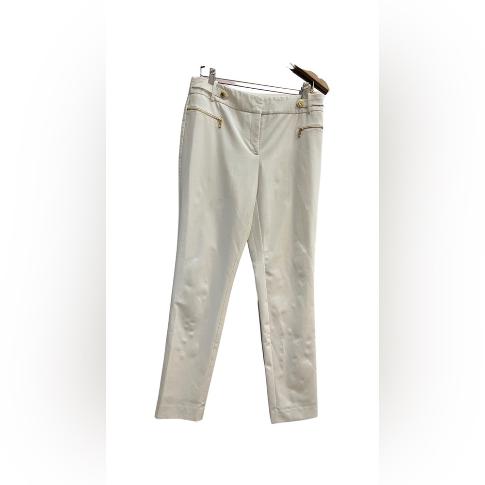 Calvin Klein White Bootcut Slacks